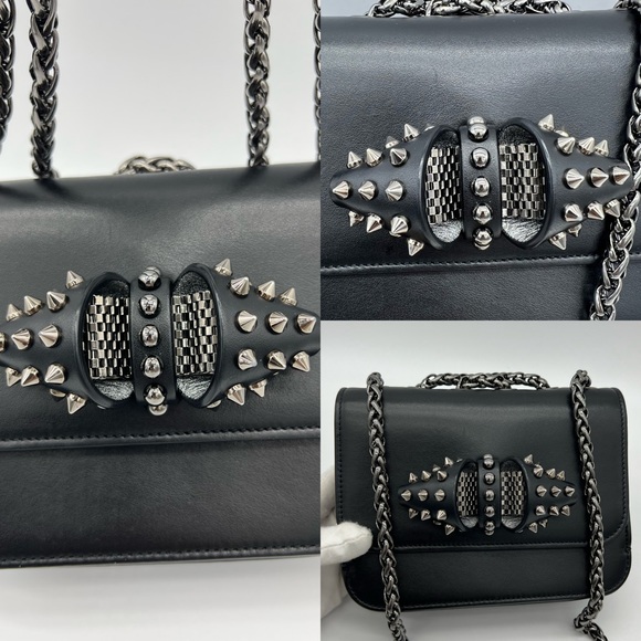 ❌SOLD❌Authentic Christian Louboutin sweet Charity baby calf Paris chain bag - Picture 12 of 17